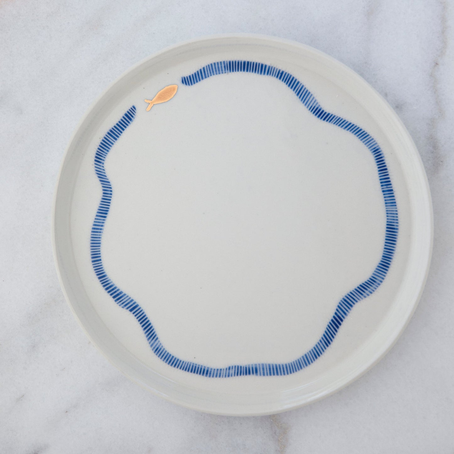 Tatlı Tabağı | Dalga Serisi | 23cm - Atelier Simi