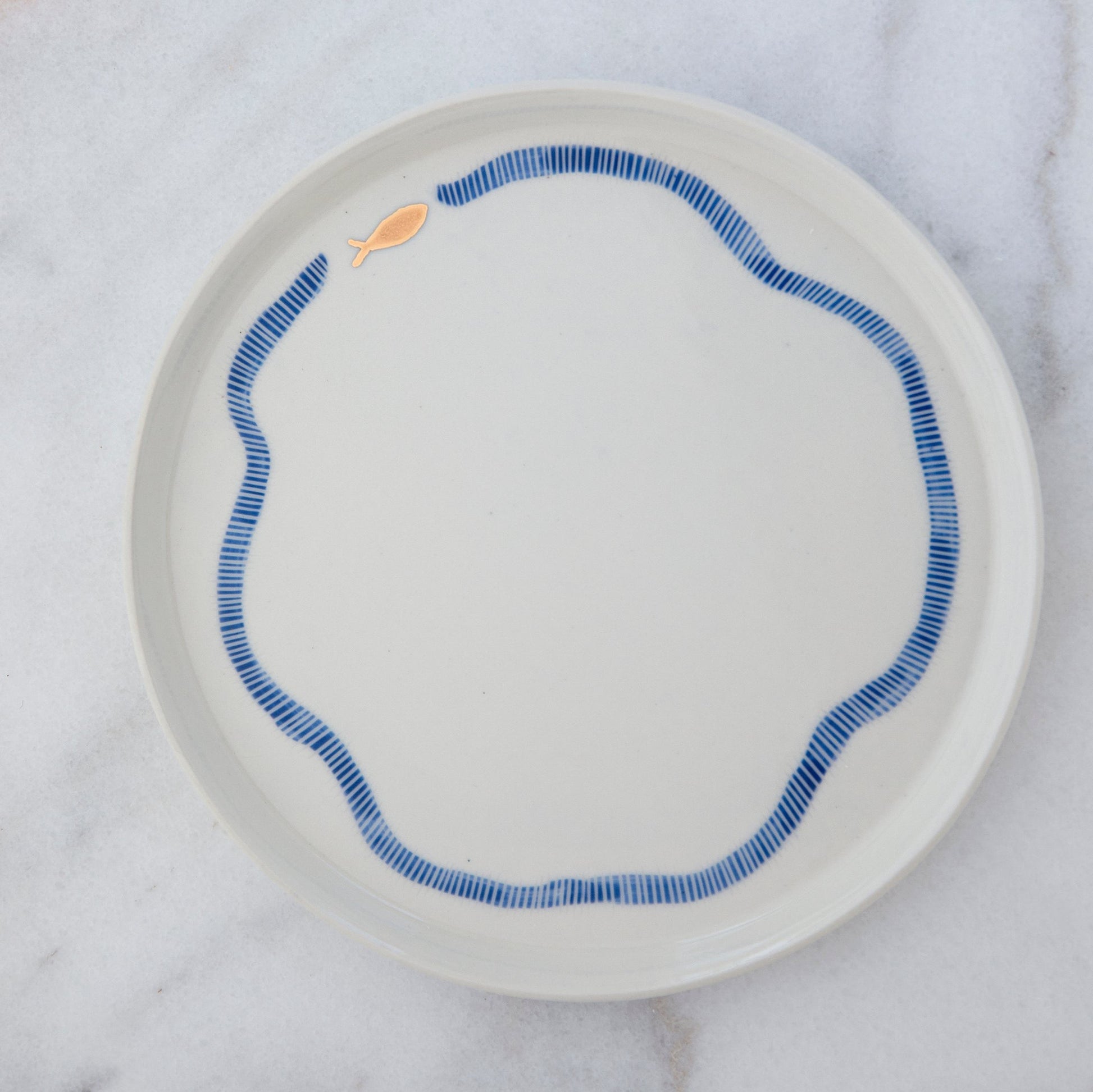 Tatlı Tabağı | Dalga Serisi | 23cm - Atelier Simi