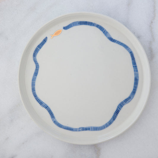 Tatlı Tabağı | Dalga Serisi | 23cm - Atelier Simi