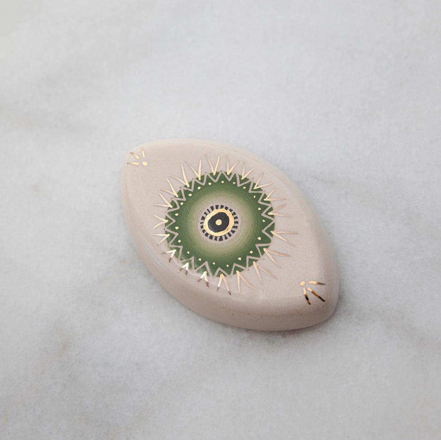 Mini Size Eye | GREEN - WHITE  | 10cmx5cm 