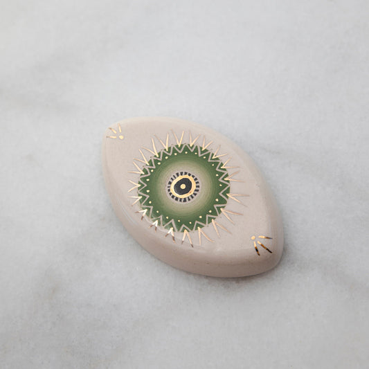 Mini Size Eye | GREEN - WHITE  | 10cmx5cm 